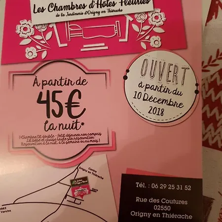 Les Chambres D Hotes Fleuries De La Jardinerie D Origny-en-Thierache